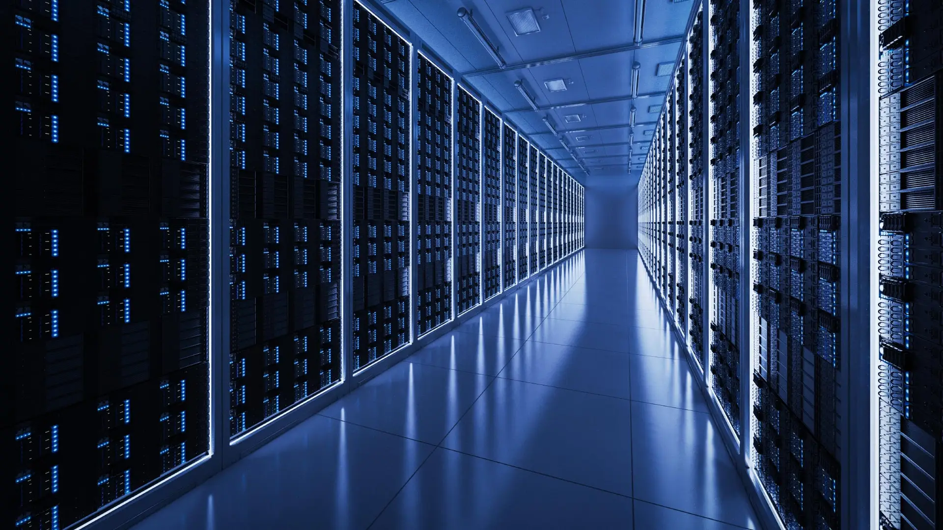 3d rendering server room data center
